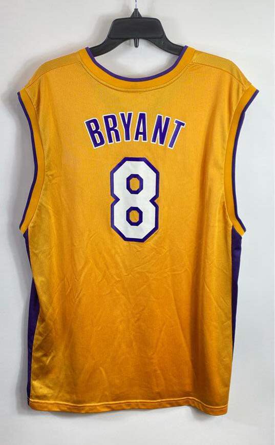 NBA Reebok Lakers Yellow Jersey 8 Bryant Kobo - Size X Large image number 2
