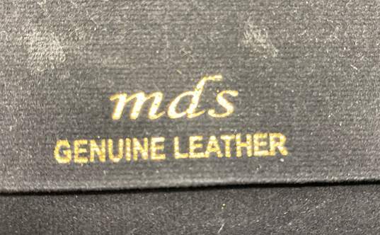 MDS Black Leather Brevery Cover Zip Case image number 5