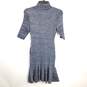 London Times Women Blue Metallic Knit Dress M NWT image number 2