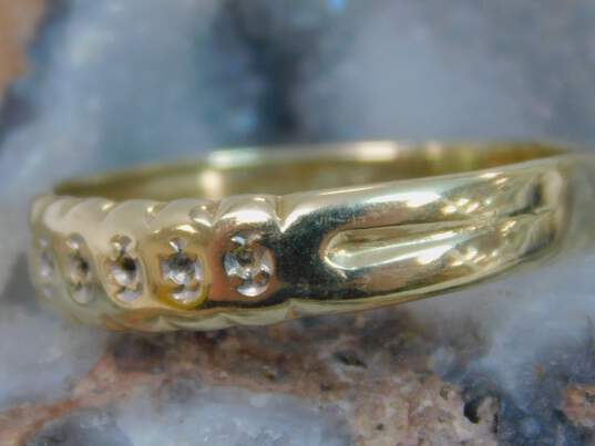 14KP Yellow Gold Ring Setting 1.9g image number 1