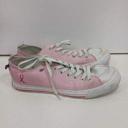 Womens Hope Breast Cancer Awareness SLFFBL Pink Lace Up Sneaker Shoes Size 10 M alternative image