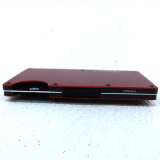 The Ridge Red Slim RFID Blocking Wallet Bundle w/ Money Clip & Coin Tray image number 13