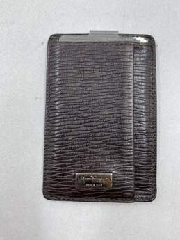 Authentic Salvatore Ferragamo Brown Card Holder - Size One Size alternative image