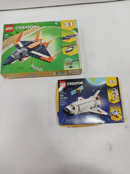 Pair Of Lego Creator Sets Supersonic Jet  31126 & Space Shuttle 31134