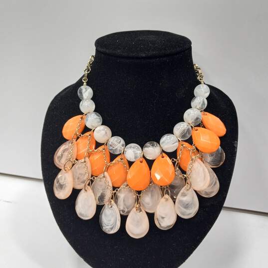 8pc Orange Sherbet Jewelry Bundle image number 4