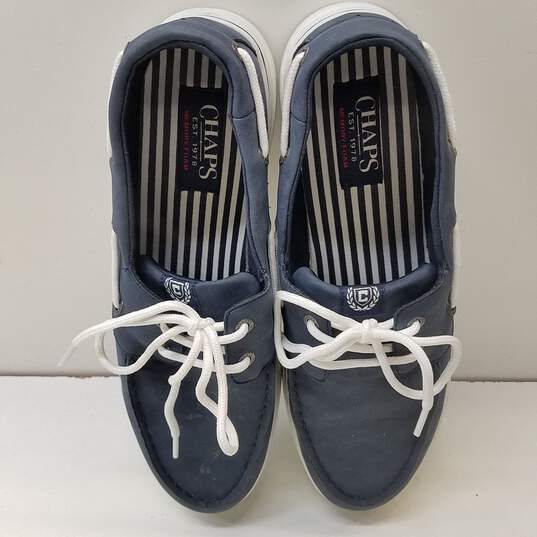 Chaps By Ralph Lauren Navy Leather Dock Boat Shoes Men's Size 11 M image number 7