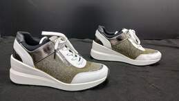 Women's White, Gold Tone & Silver Tone Michael Kors Shoes Size 7.5