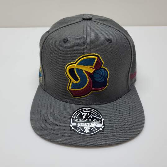 Seattle SuperSonics Mitchell & Ness Hardwood Classics 40th Team Anniv.Fitted Hat image number 1