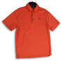 Mens Pink Spread Collar Short Sleeve Golf Polo Shirt Size Medium image number 1