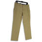 NWT Mens Beige Flat Front Slash Pockets Slim Fit Aiden Chino Pants Sz 32x32 image number 1