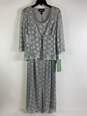 R & M Gray Silver Sequin Maxi Dress 10 NWT image number 1