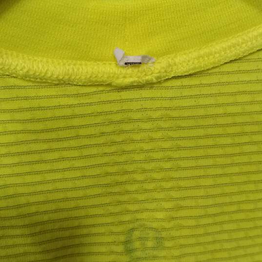 Lululemon Athletic Neon Yellow Work Out Shirt image number 3