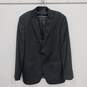 Men's Black 100% Wool Suit Jacket Size 44R image number 1