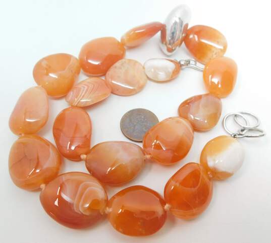 Artisan 925 Agate Beaded Toggle Necklace image number 5