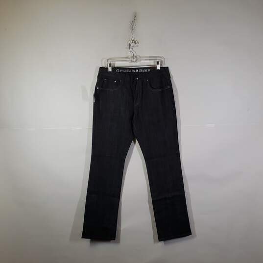 NWT Mens Javelin Wash 5-Pockets Design Denim Straight Leg Jeans Size 33X32 image number 1