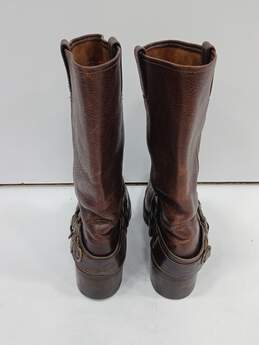 Frye Women's Brown Leather Harness Motorcycle Boots Size 10M alternative image