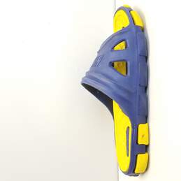 Nike Men's Blue/Yellow Slides Size 10