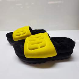 UGG Yellow & Black Graphic Logo Slide Sandal Size 5 alternative image