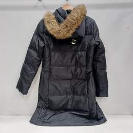 Women's Michael Kors Hooded Quilted Long Puffer Jacket Sz M alternative image