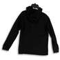 Womens Black White Stretch Long Sleeve Pullover Winter Hoodie Size XS image number 2