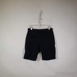 Mens Regular Fit Flat Front Slash Pockets Chino Shorts Size Medium