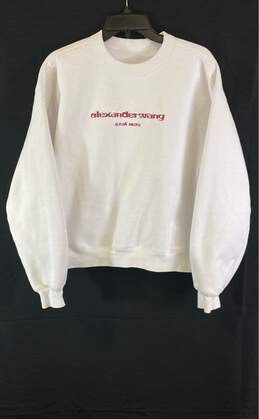 Alexander Wang White Sweater - Size Large