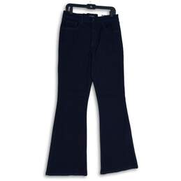 NWT Worthington Womens Blue Denim Dark Wash 5-Pocket Design Flared Jeans Size 10