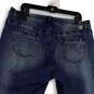 NWT Womens Blue Denim Medium Wash Pockets Straight Leg Jeans Size 32Rx32 image number 4