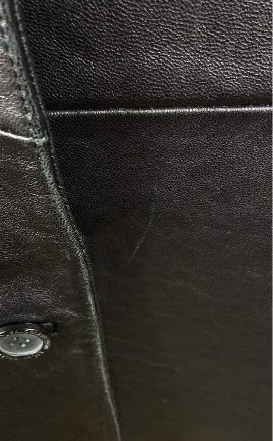 Adler Collection Men Black Leather Coat S image number 6