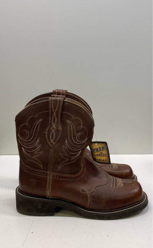 Ariat Fatbaby Heritage Dapper Brown Leather Western Boots Women's Size 10 B image number 3