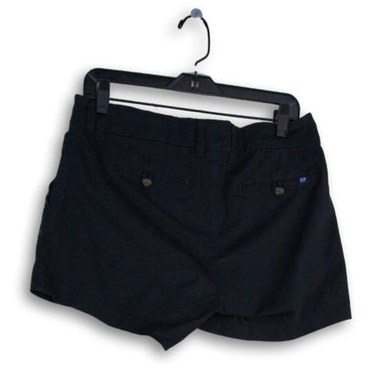 NWT Gap Womens Black Twill Flat Front Slash Pocket Chino Shorts Size 8 image number 2