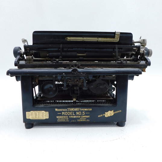 Antique Underwood Woodstock Standard Typewriter Model No. 5 image number 6