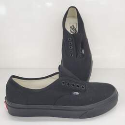 Vans Unisex Black Sneakers Size 8m/9w-NO Lace