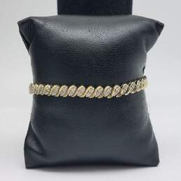 WM 10k Gold Melee Diamond 7" Tennis Bracelet 9.3g