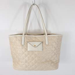 Marc By Marc Jacobs Metropolitote Straw Woven Tote Beige