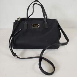 Kate Spade Loden Black Avenue Black Nylon Shoulder Satchel Bag