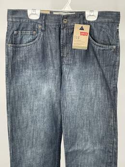 Mens 514 Blue Medium Wash Denim Slim Straight Jeans Size 30X30 T-0552426-A alternative image