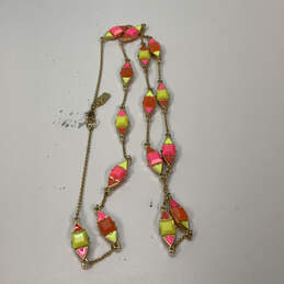 Designer Kate Spade Gold-Tone Link Chain Multicolor Stone Chain Necklace alternative image