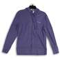 Womens Purple Long Sleeve Drawstring Activewear Full Zip Hoodie Size Small image number 1