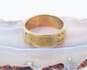 Artisan 14K Yellow Gold 5.8mm Wide Patterned Band Ring 3.8g image number 2