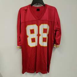 Mens Red Kansas City Chiefs Tony Gonzalez #88 Football NFL Jersey Size L