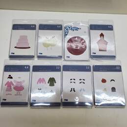 Lot of 8 QuicKutz Embossed Cutting Dies For Paper Dolls