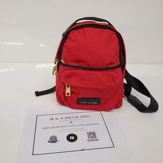 Marc Jacobs Red Nylon Casual Mini Backpack image number 1