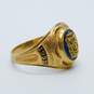 Vintage 10K Yellow Gold Blue Spinel Class Ring 4.7g image number 3