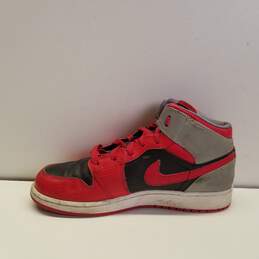 2013 Nike Air Jordan 1 Mid Fire Red Grey Size (6.5Y)Women (8) alternative image