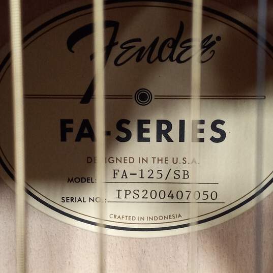 Fender FA Series Acoustic Guitar Brown/Darker Brown Model FA-125/SB image number 3