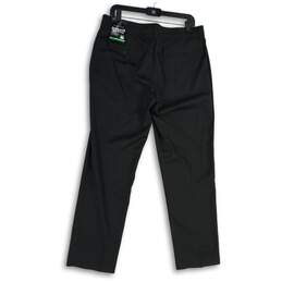 NWT PGA Tour Mens Black Stretch Flat Front Straight Leg Chino Pants Size 34X30 alternative image