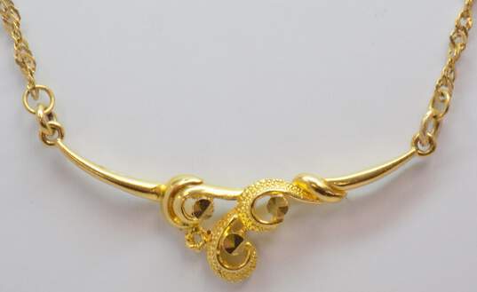 Elegant 14k Yellow Gold Pendant Necklace 4.8g image number 4