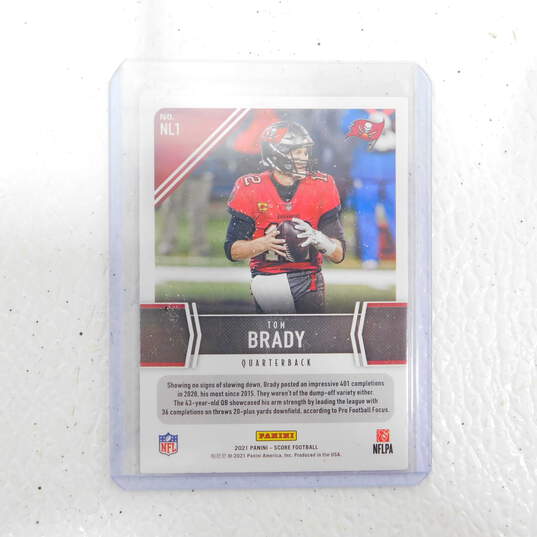 2021 Tom Brady Score Next Level Stats Red Buccaneers image number 2