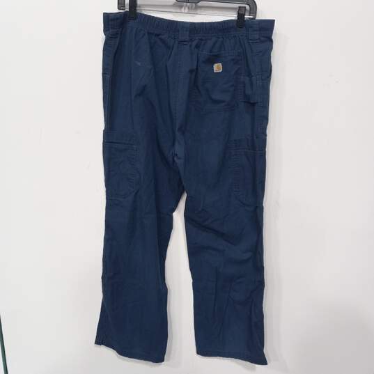 Carhartt Blue Cargo Pants Men's Size 36x28 image number 2